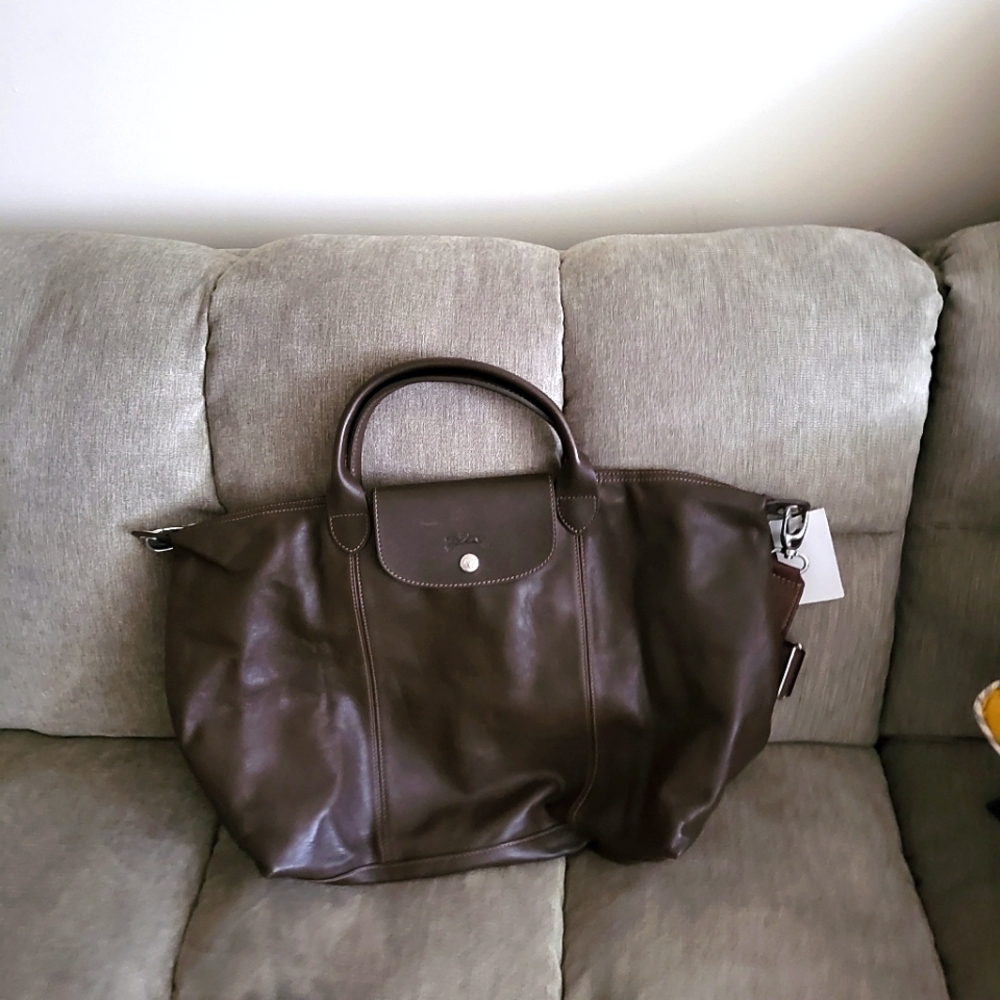 Longchamp leather tote